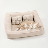 Pet's Orthopedic Foam Sofa Bed | Comfortable Supportive Design with Pillows 1