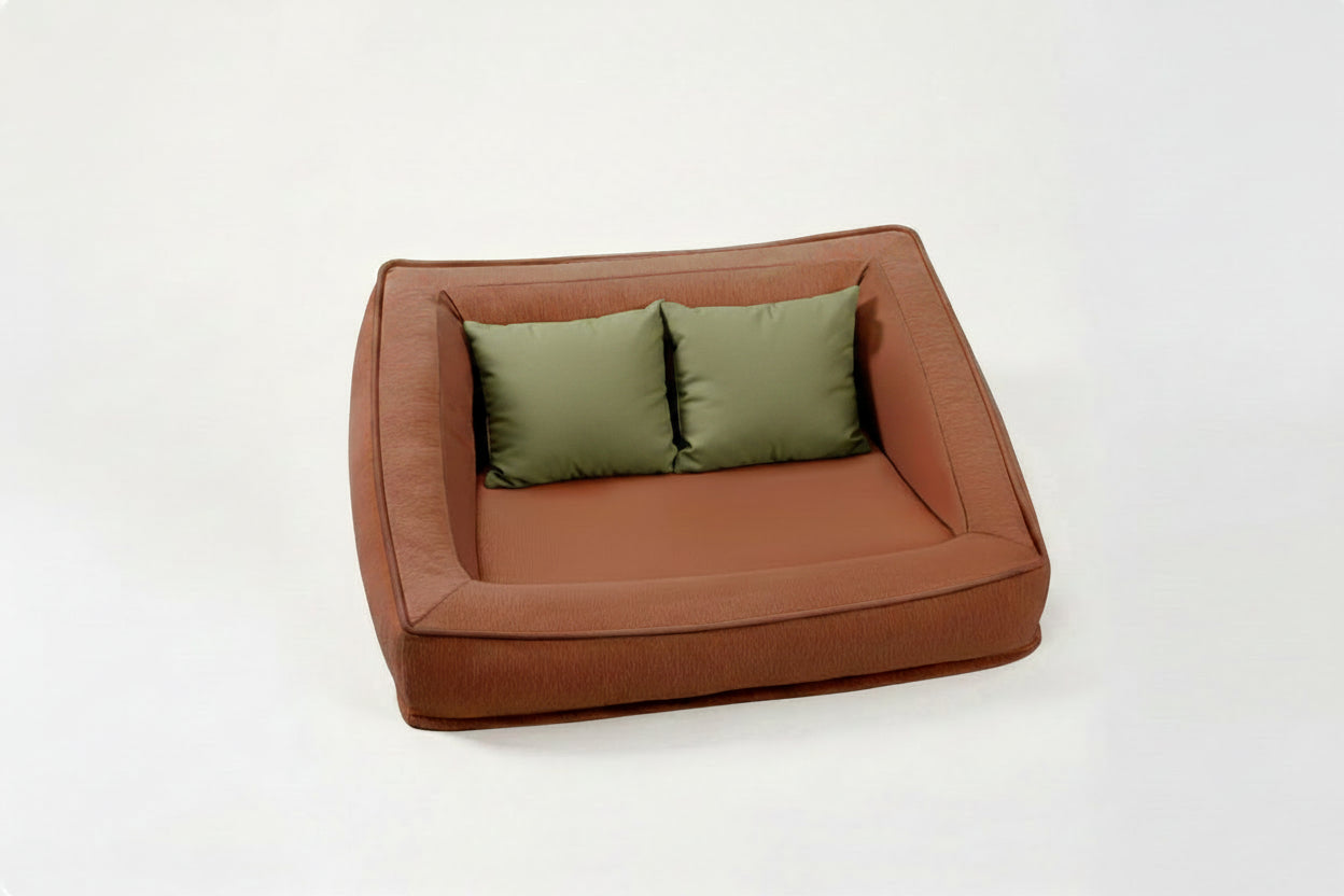 Pet's Orthopedic Foam Sofa Bed | Comfortable Supportive Design with Pillows 12