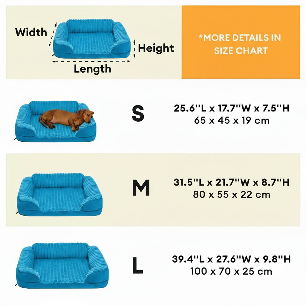 Pet's Plush Orthopedic Dog Bed | Cozy Washable Bolster for Comfort 8