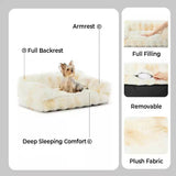Pet's Plush Polyester Calming Bed | Thickened Cozy Sofa for Dogs and Cats 3