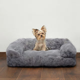 Pet's Plush Polyester Calming Bed | Thickened Cozy Sofa for Dogs and Cats 7