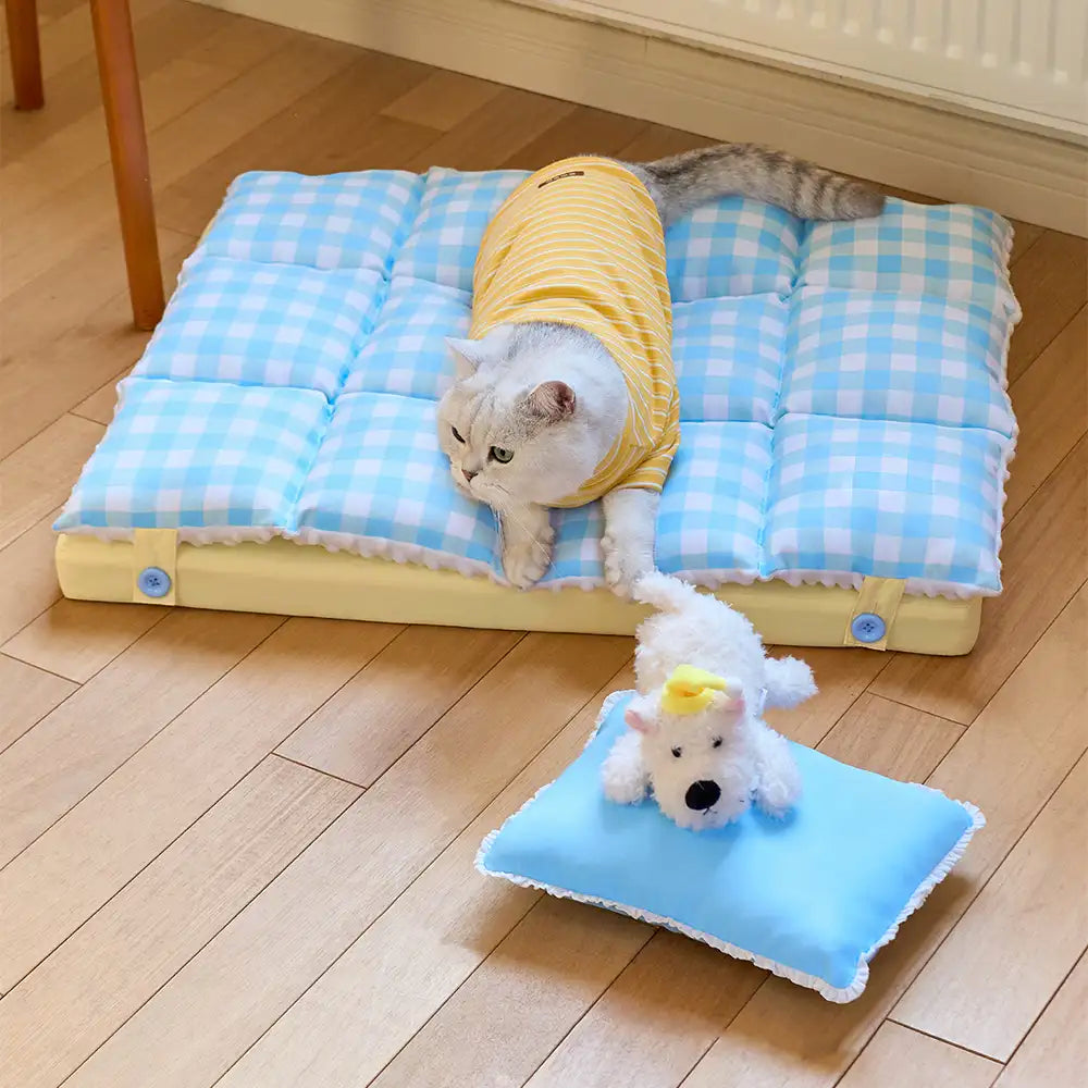 Pet's Plush Polyester Dog Bed | Comfortable Double-Layer Design 1