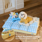 Pet's Plush Polyester Dog Bed | Comfortable Double-Layer Design 7