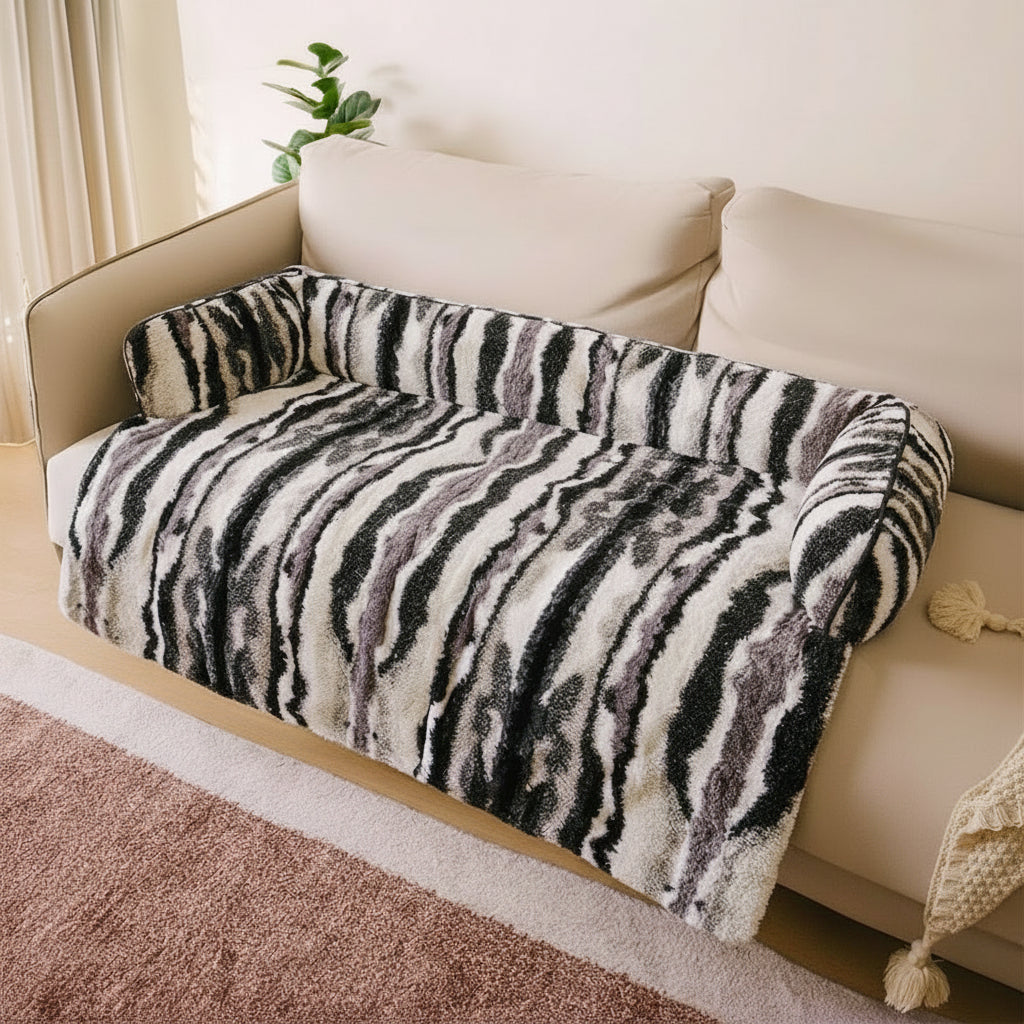 Pet's Plush Sofa Protector Mat | Stylish Nordic Design for Ultimate Comfort 4