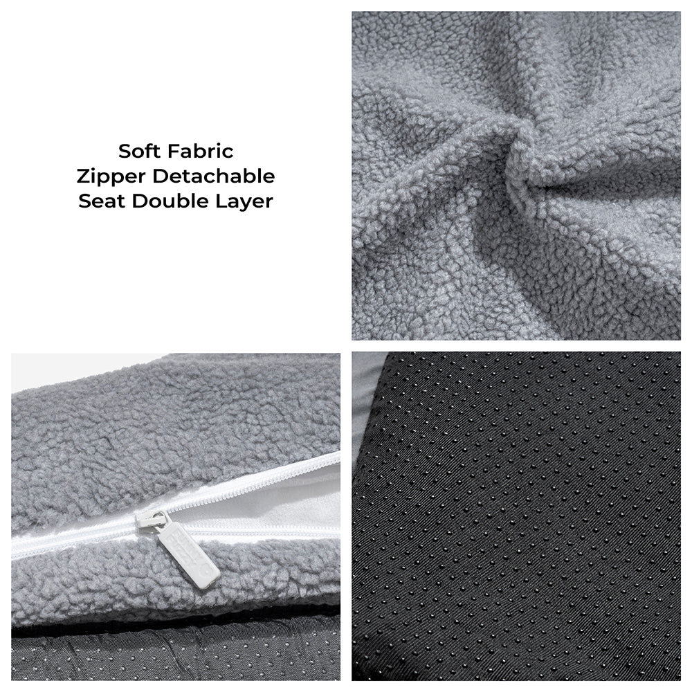 Pet's Soft Faux Lambswool Sofa Bed | Cozy Double Layer Design 3