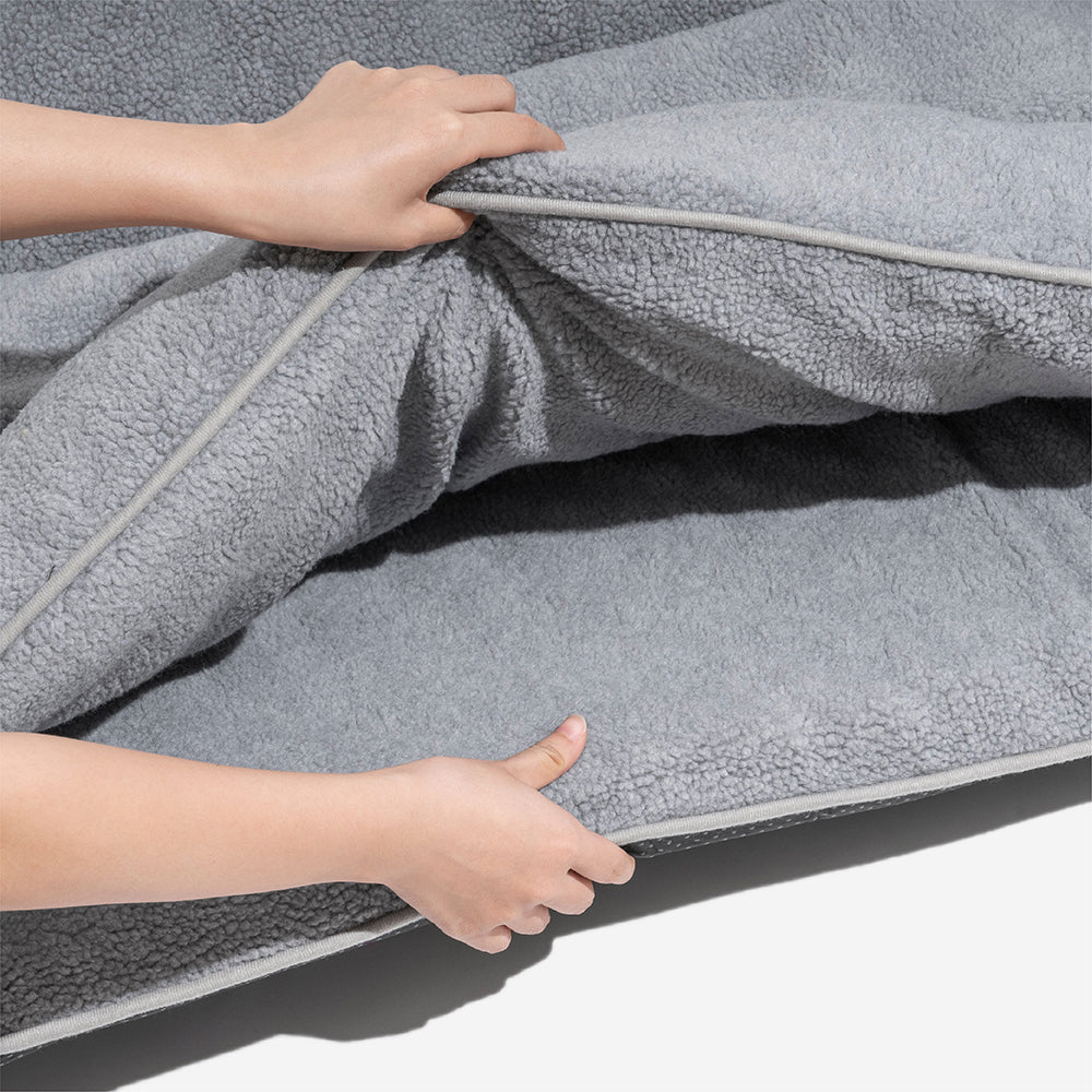 Pet's Soft Faux Lambswool Sofa Bed | Cozy Double Layer Design 4