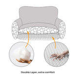 Pet's Soft Faux Lambswool Sofa Bed | Cozy Double Layer Design 5