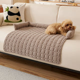 Pet's Ultra-Soft Pearl Fleece Dog Mat | Cozy Quilted Furniture Protector 9