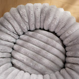 Pet's Ultra-Soft Plush Round Donut Bed | Cozy Supportive Sleeping Space 3
