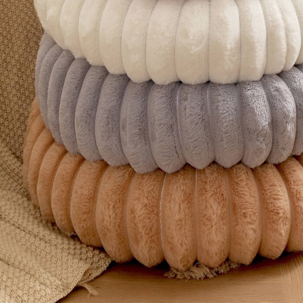 Pet's Ultra-Soft Plush Round Donut Bed | Cozy Supportive Sleeping Space 7