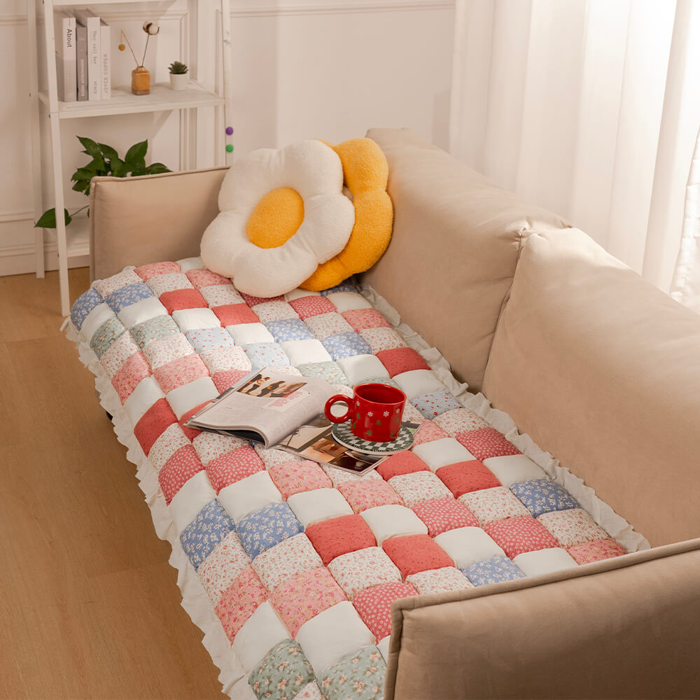 Garden Chic Cotton Protective Cozy Couch Cover