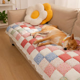 Garden Chic Cotton One-Piece Pet Friendly Protective Silky Couch Cover