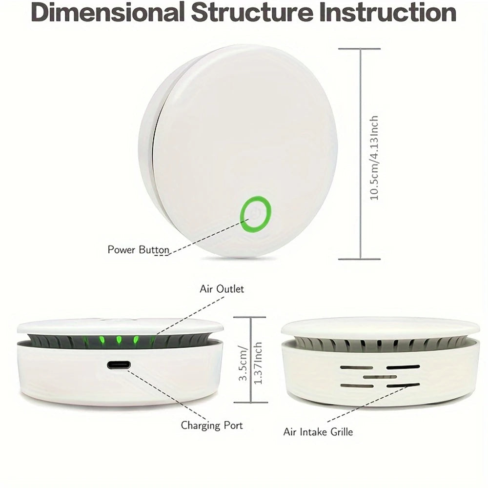 Portable Air Purifier | Advanced Ozone Odor Eliminator | Compact and Lightweight 2
