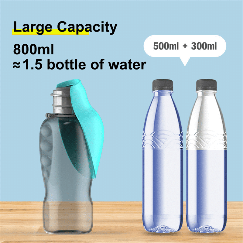 Portable Dog Travel Water Bottle | Durable Leak-Proof Hydration Solution with Foldable Bowl 7
