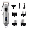 Professional Pet Grooming Clipper | All-Metal Rechargeable Dog and Cat Hair Trimmer