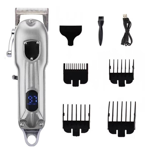 Professional Pet Grooming Clipper | All-Metal Rechargeable Dog and Cat Hair Trimmer 0