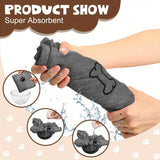 Quick-Drying Microfiber Dog Towel | Super-Absorbent Pet Bath and Car Wiping Cloth