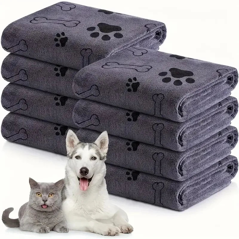 Quick-Drying Microfiber Dog Towel | Super-Absorbent Pet Bath and Car Wiping Cloth