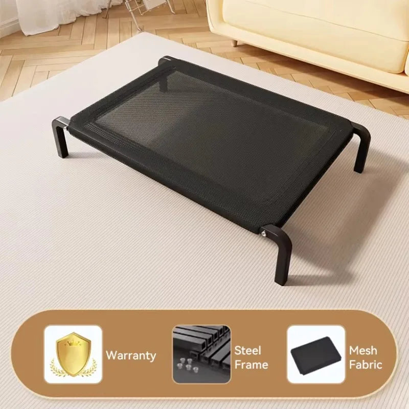 Elevated Outdoor Dog Bed | Moisture-Proof Non-Slip Nylon Nest for Large Dogs
