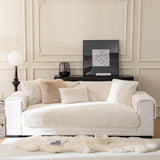 Warm Thick Faux Fur Sofa Protector Non-Slip Deluxe Couch Cover