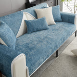 Waterproof Antimicrobial Simple Chenille Fabric Anti-scratch Elegant Couch Cover