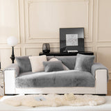 Warm Thick Faux Fur Sofa Protector Non-Slip Deluxe Couch Cover
