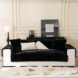 Warm Thick Faux Fur Sofa Protector Non-Slip Deluxe Couch Cover