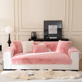 Warm Thick Faux Fur Sofa Protector Non-Slip Deluxe Couch Cover