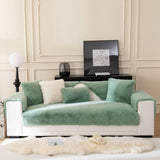 Warm Thick Faux Fur Sofa Protector Non-Slip Deluxe Couch Cover