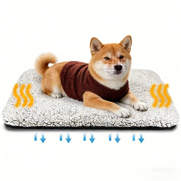 Self-Heating Pet Blanket | Washable Thermal Pad for Cats and Dogs | No Electricity Needed