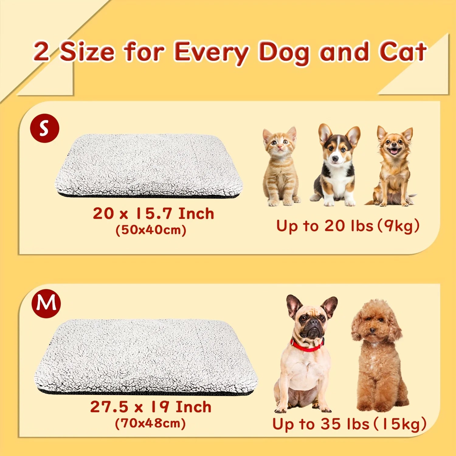 Self-Heating Pet Blanket | Washable Thermal Pad for Cats and Dogs | No Electricity Needed