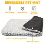 Self-Heating Pet Blanket | Washable Thermal Pad for Cats and Dogs | No Electricity Needed