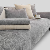 Simple Solid Color Chenille Scratch-resistant Protective Sleek Couch Cover