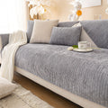 Simple Solid Color Chenille Scratch-resistant Protective Sleek Couch Cover
