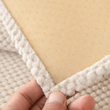 Simple Solid Colour Plush Furniture Protector Heavy-Duty Couch Cover