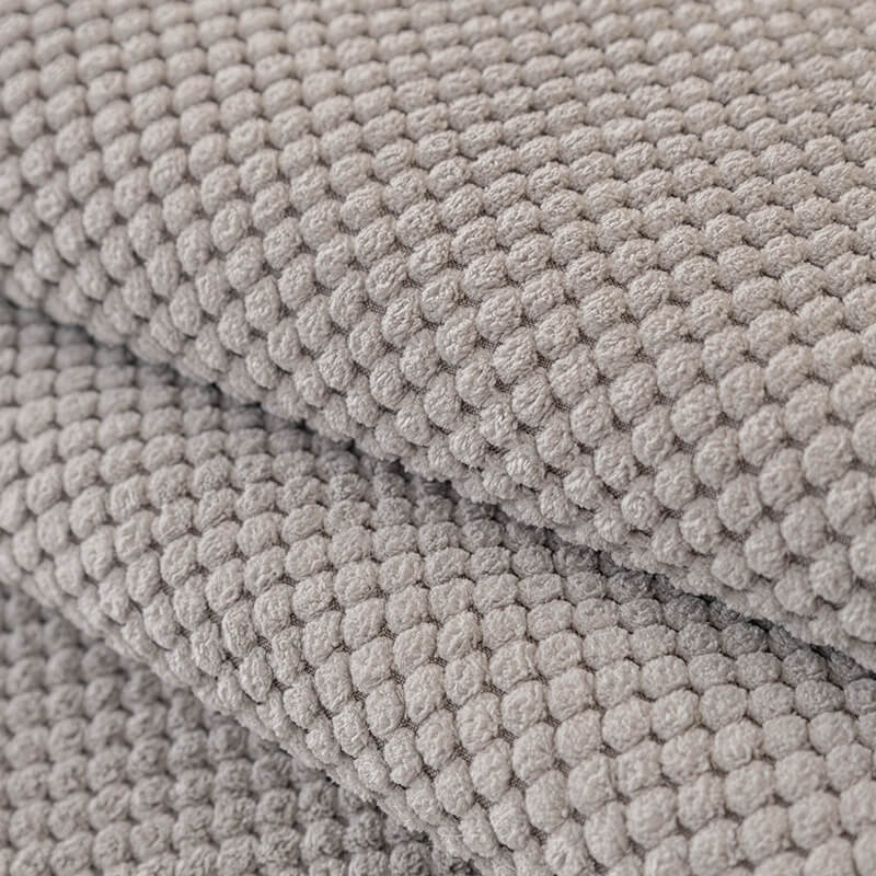 Simple Solid Colour Plush Furniture Protector Heavy-Duty Couch Cover