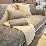 Waterproof Antimicrobial Simple Chenille Fabric Anti-scratch Elegant Couch Cover