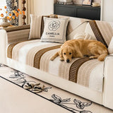 Skin-Friendly Breathable Chenille Sofa Protection Scratch-Resistant Non-Slip Reinforced Couch Cover