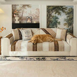 Skin-Friendly Breathable Chenille Sofa Protection Scratch-Resistant Non-Slip Reinforced Couch Cover
