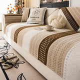 Skin-Friendly Breathable Chenille Sofa Protection Scratch-Resistant Non-Slip Reinforced Couch Cover