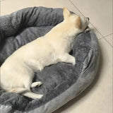 Soft Warm Dog Bed Sofa | 100% Cotton Cushion for Medium to Large Dogs