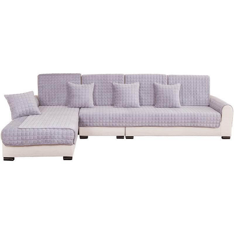 Square Flannel Scratch-Resistant & Anti-Slip Protection Durable Couch Cover