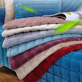 Square Flannel Scratch-Resistant & Anti-Slip Protection Durable Couch Cover