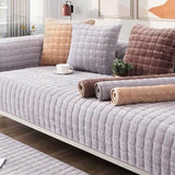 Square Flannel Scratch-Resistant & Anti-Slip Protection Durable Couch Cover