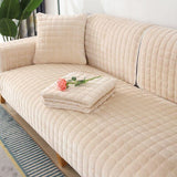 Square Flannel Scratch-Resistant & Anti-Slip Protection Durable Couch Cover