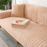 Square Flannel Scratch-Resistant & Anti-Slip Protection Durable Couch Cover