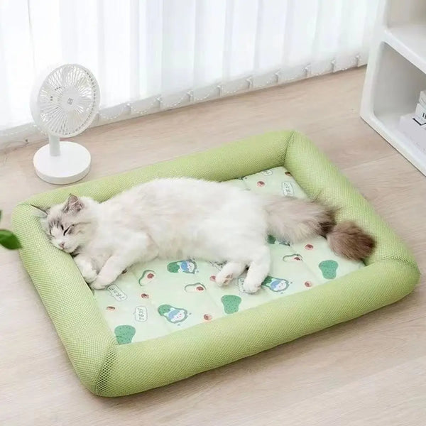 Square Cooling Pet Mat | Breathable Dirt-Resistant Sleeping Pad for Dogs and Cats