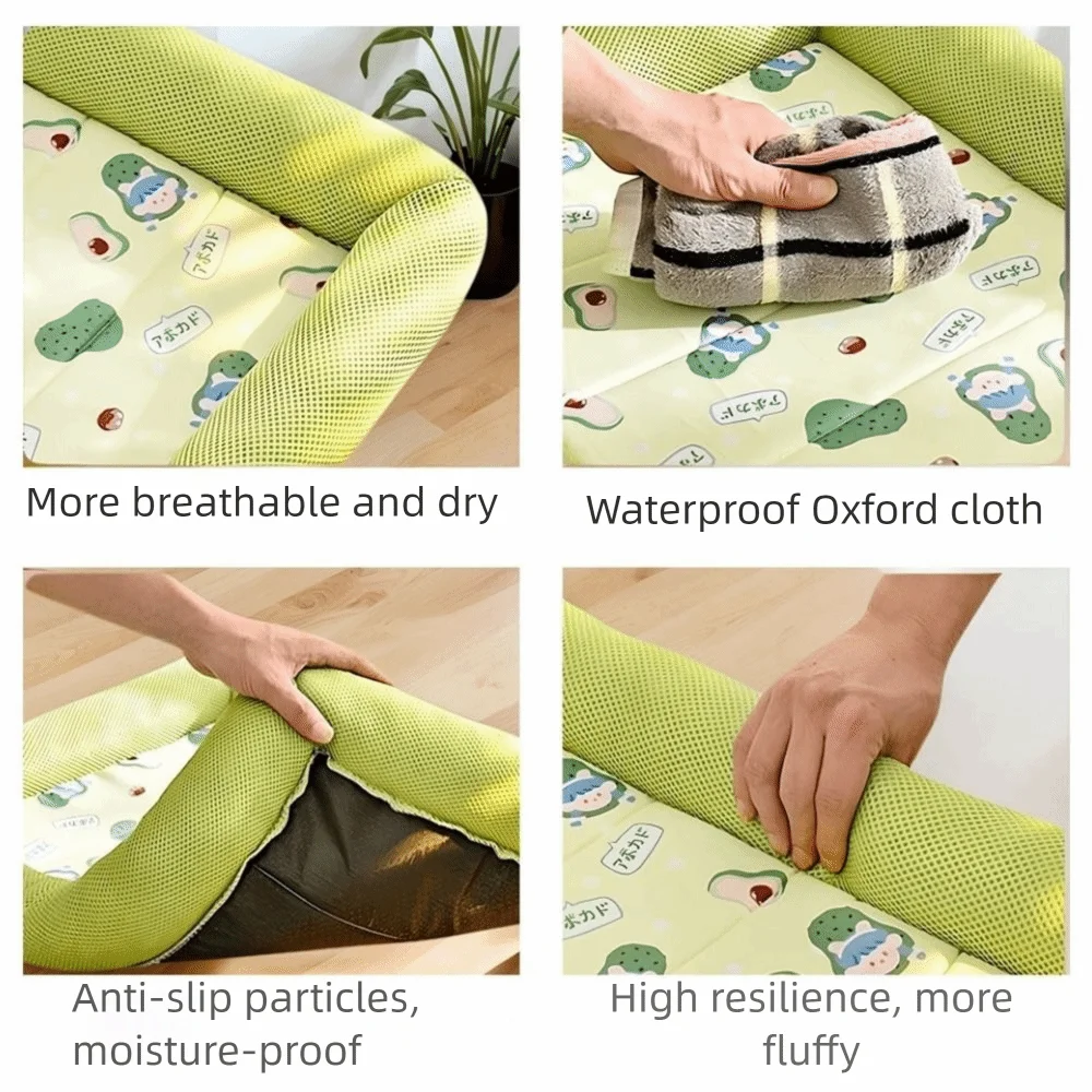 Square Cooling Pet Mat | Breathable Dirt-Resistant Sleeping Pad for Dogs and Cats