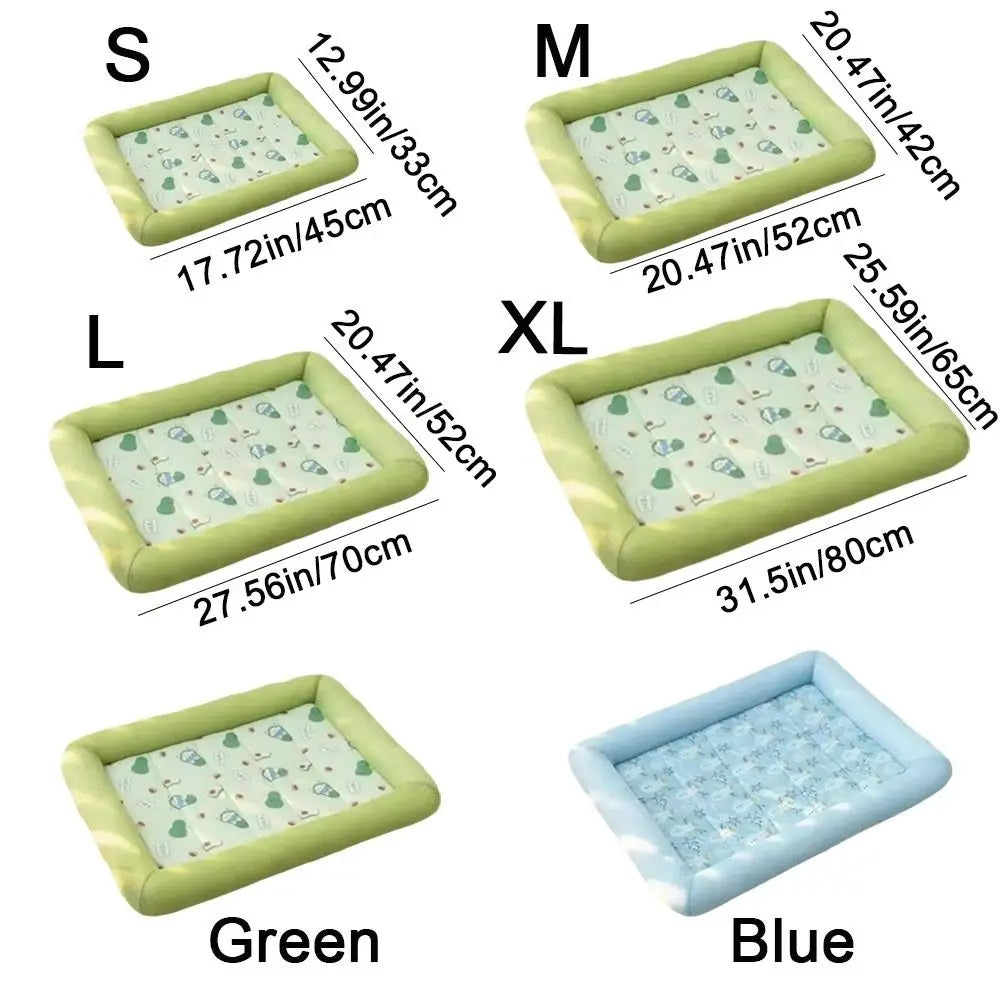 Square Cooling Pet Mat | Breathable Dirt-Resistant Sleeping Pad for Dogs and Cats