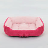 Square Plush Calming Dog Bed | Cushioned Kennel Sofa for Small to Large Pets